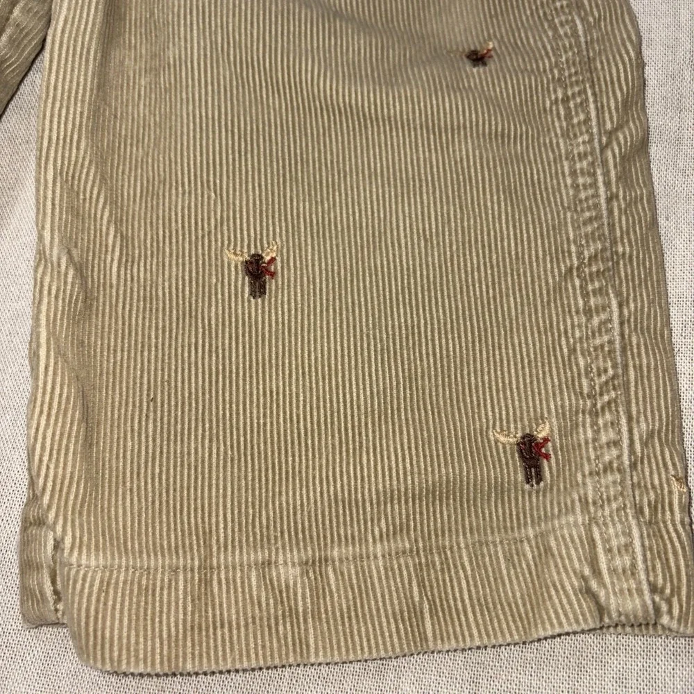 Janie and‎ Jack Overalls Boys In the Mountain (brown beige/ size 3T) Embroidered - Picture 2 of 6